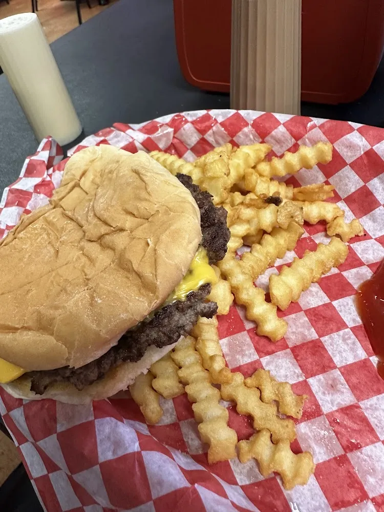Cheese Burger with Fries
